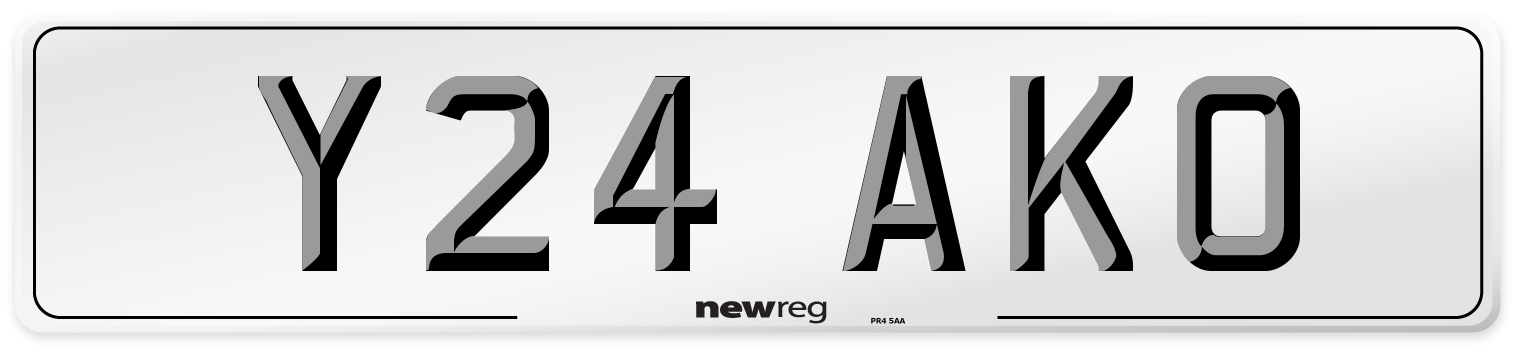 Y24 AKO Number Plate from New Reg